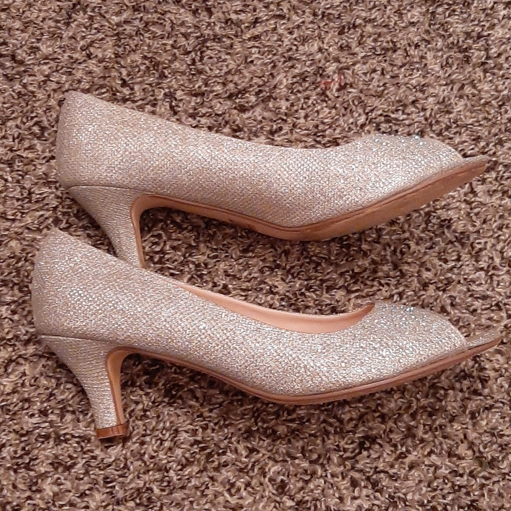 Bonnibel Silver Sparkly Heels